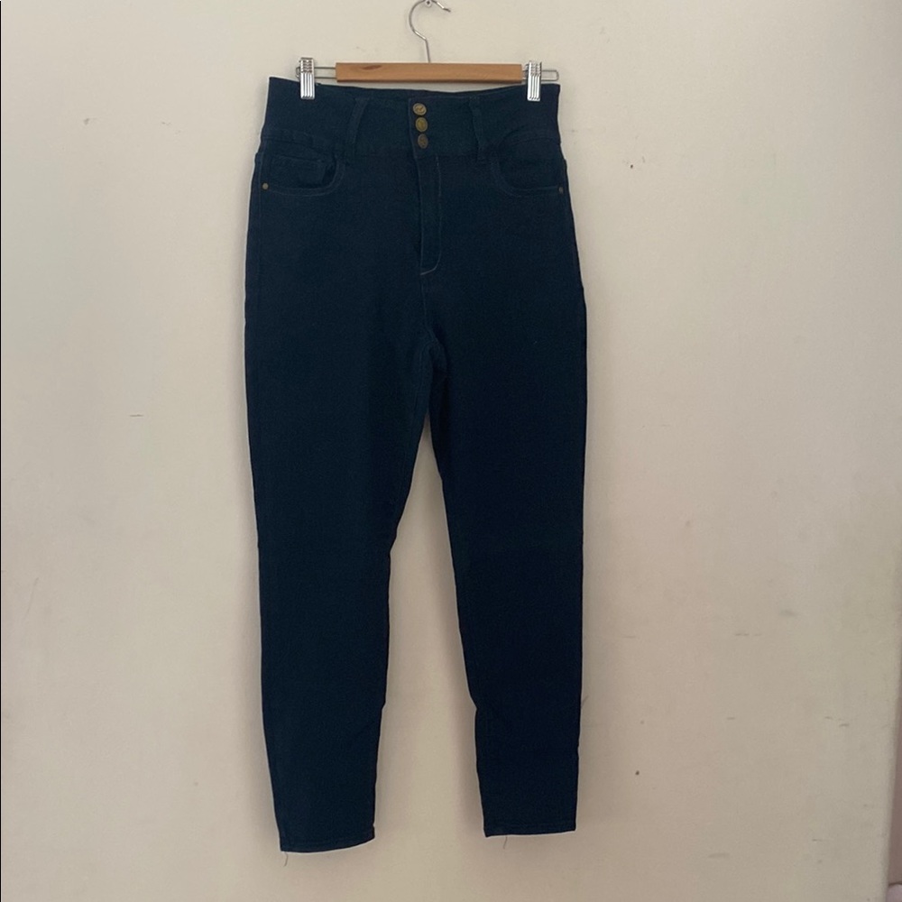 High-Waisted Black Jeans